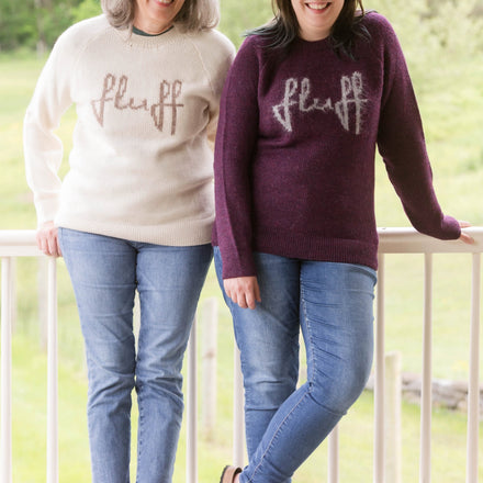 Fluff Logo Crewneck Raglan Sweater