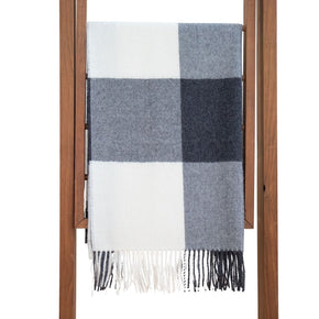 Buffalo Plaid Baby Alpaca Shawl