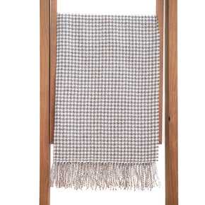 Houndstooth Baby Alpaca Shawl