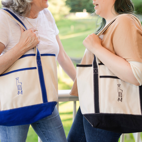 Embroidered Alpaca Canvas Tote Bag
