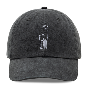 Fluff Embroidered Alpaca Logo Baseball Hat