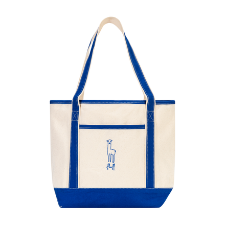 Fluff Embroidered Alpaca Canvas Tote Bag