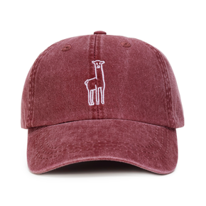 Fluff Embroidered Alpaca Logo Baseball Hat
