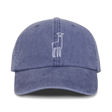 Fluff Embroidered Alpaca Logo Baseball Hat