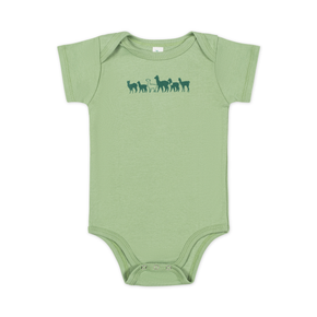 Fluff Alpaca Organic Cotton Alpaca Logo Onesie