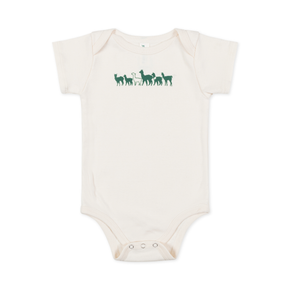 Fluff Alpaca Organic Cotton Alpaca Logo Onesie