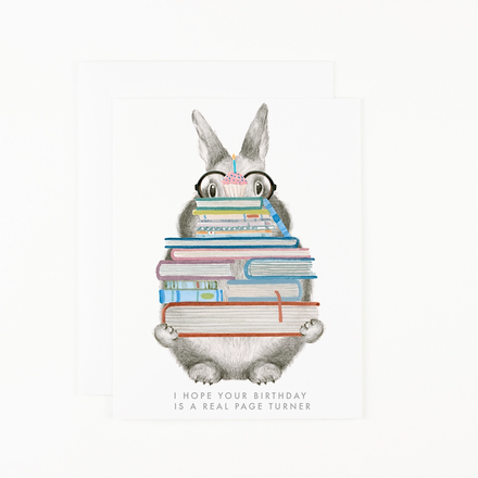 'Page Turner' Birthday Card