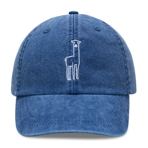 Fluff Embroidered Alpaca Logo Baseball Hat