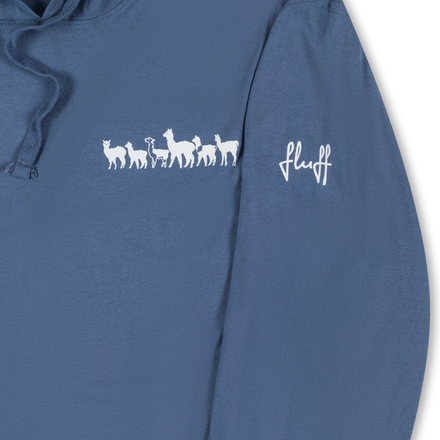 Fluff Alpaca Hooded Long-Sleeved Tee